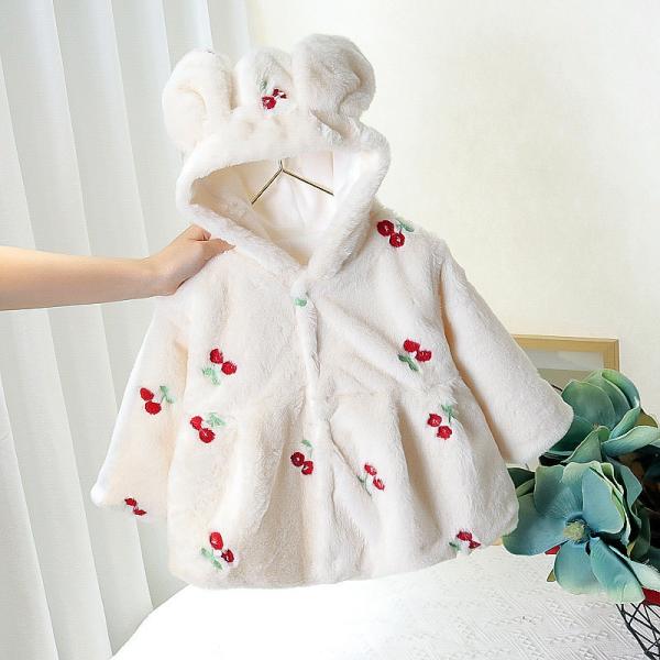 Cute Rabbit Ear Childrens Winter Jackets Children'S Outdoor Jackets For Toddler