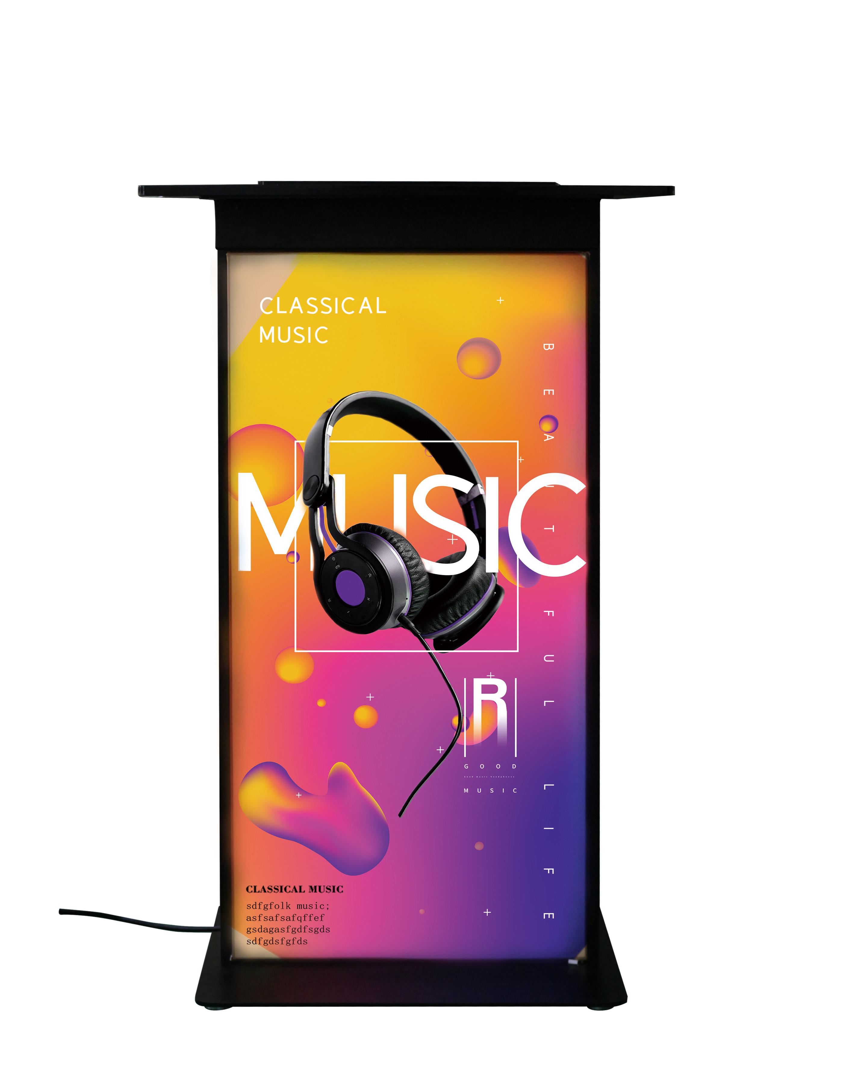 Coffee Shop Advertising Phone Power Charger Station 3 Years Warranty
