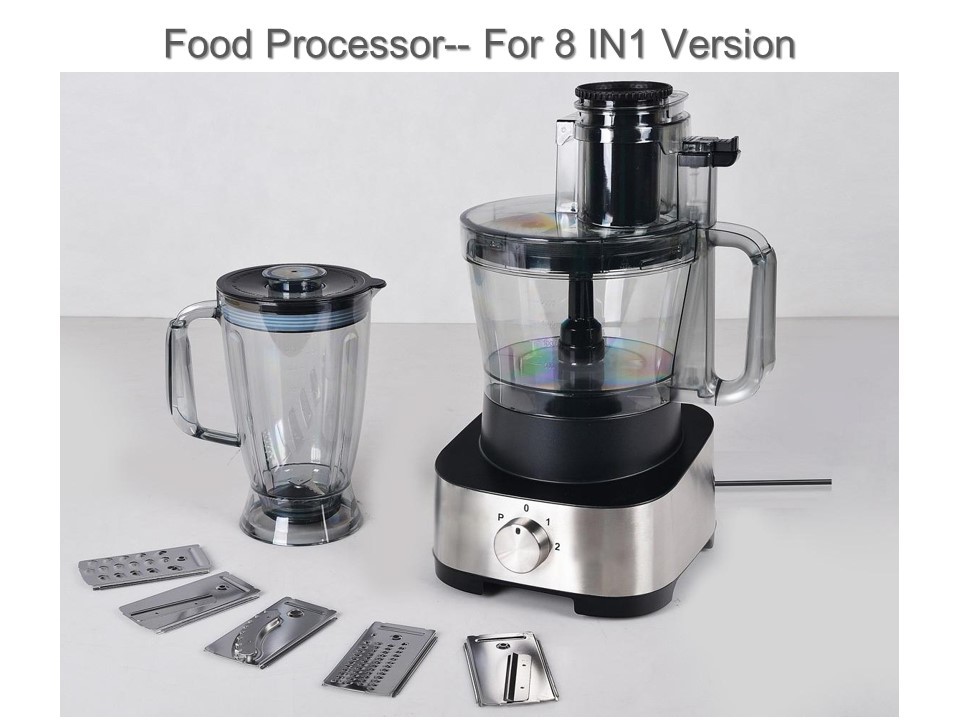 Food Preparation Stainless Steel Food Processor 1000W XL Bowl