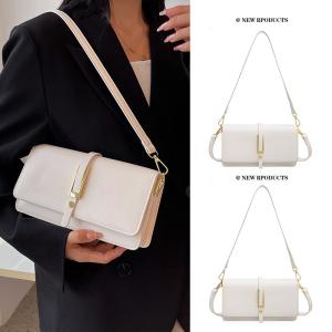 Wholesale PU Leather Shoulder Bag For Women Fashionable Dress Style Two Straps Waterproof from china suppliers