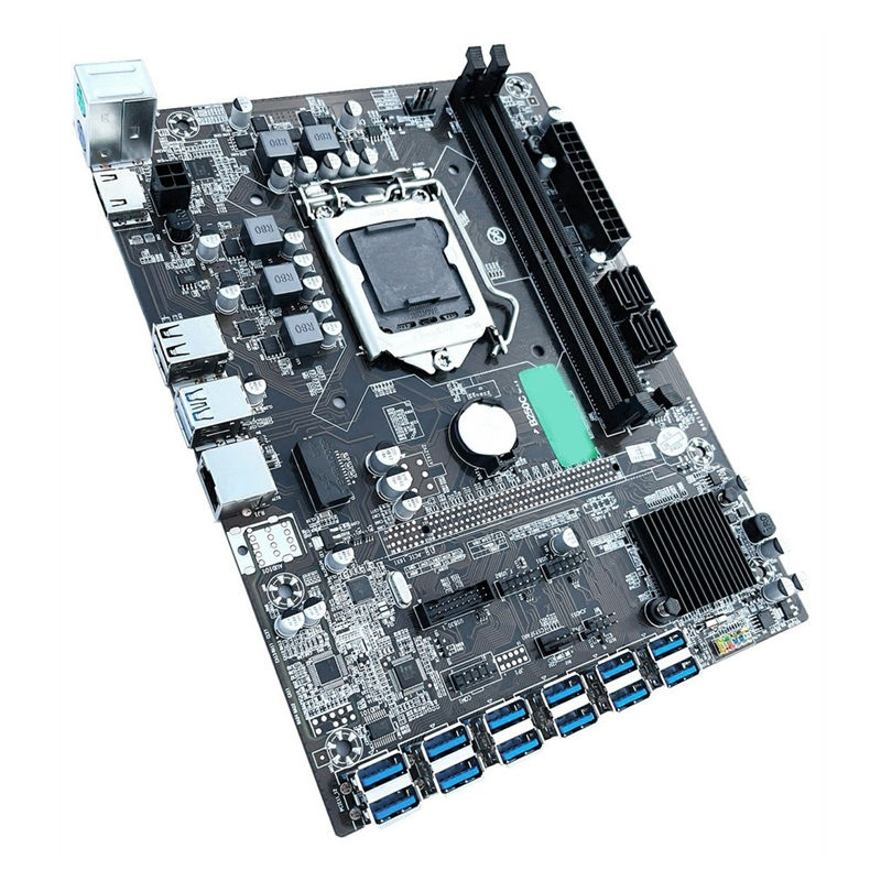 Customized high quality 12 USB transfer graphics card B250C motherboard B250C LGA1151 4 x SATA 16GB motherboard promotion