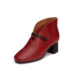S452 2020 Autumn New Women'S Shoes Fashion High Heel Retro Handmade Buckle