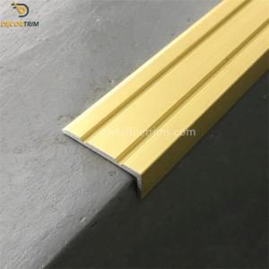 Wholesale Decorative Stair Nosing Tile Trim Anodized Matt Gold 25mm X 10mm Size from china suppliers
