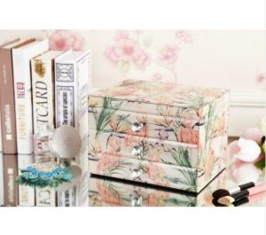 Wholesale Home Decoration Square Mirrored Glass Jewellery Box With Drawers High Hardness from china suppliers