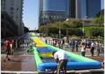 Fire Retardant Outdoor Street Dry And Wet Slides For Amusement Park / Festival