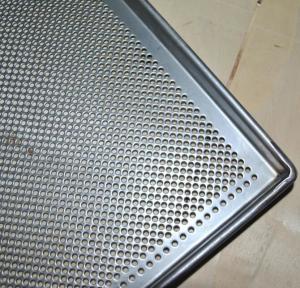 Wholesale Metal Perforated Baking Serving Tray For Oven , Stainless Steel Food Tray from china suppliers