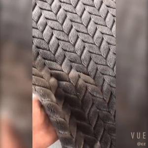 Wholesale Jacquard 250gsm Soft Flannel Fabric 150D For Warm Blanket from china suppliers