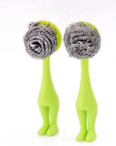 Wholesale No Peculiar Smell Stainless Steel Scrub , Antibacterial Stainless Steel Scourer With Handle from china suppliers
