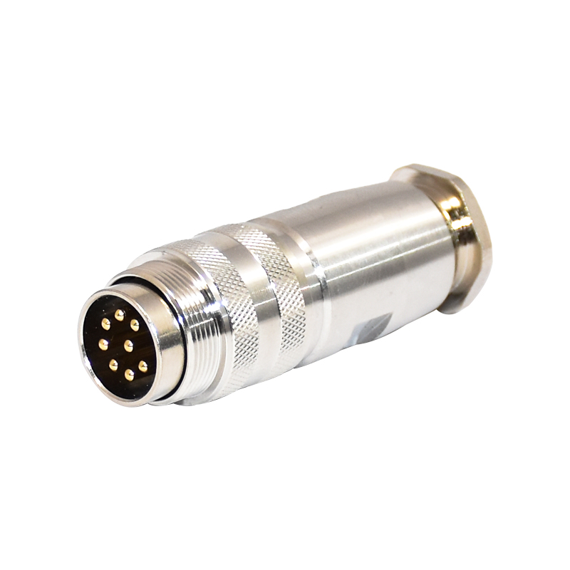 TPU GF 7A PA66 M16 Circular Connector REACH 60V Metal Solder Male