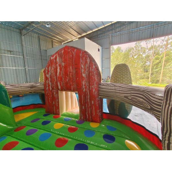 Digital Printing Inflatable Combo Funny Infant Playground Corn Farm Theme Inflatable Bouncy House With Slide For Kids