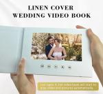 Custom MEMORIES GOLD FOIL Linen Video Book Wedding Linen Wedding Folder Booklet