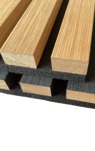 Wholesale 3 Sided Veneer Luxury Wood Akupanel Sound Proof Wood Slat Acoustic Wall Panels from china suppliers
