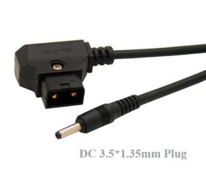 Wholesale 1M D-Tap Male to DC 3.5*1.35mm Power Cable for DSLR Rig Power V-Mount Anton Battery from china suppliers