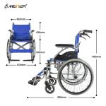 Oxford Cushion Lightweight Foldable Manual Wheelchair