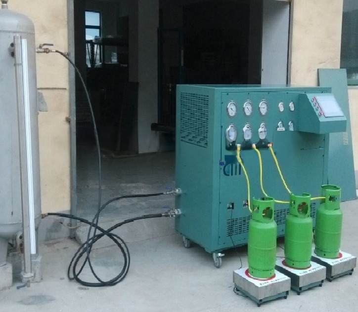 Freon R410A Gas Charging Filling Machine Refrigerant Charging Station