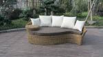 Fashion Brown Outdoor Rattan Daybed , Garden / Patio Furniture