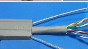 Wholesale Flat Flexible Traveling Elevator Cable with TV Camera Cable in Grey Color TVVBG-STP CAT5E from china suppliers