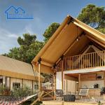 Luxury Camping Hotel Tent Resort House Hotel With Bathroom Canvas Safari Tent