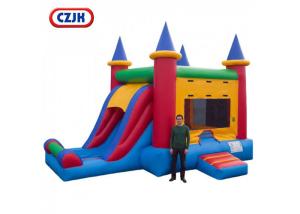 Wholesale Removable PVC Triple Play Moonwalk Double Slide Combo 3 Years Warrenty from china suppliers