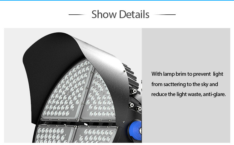 High Brightness Led Stadium Lights 75000Lumens LED Sport Light For School Sport Stadium