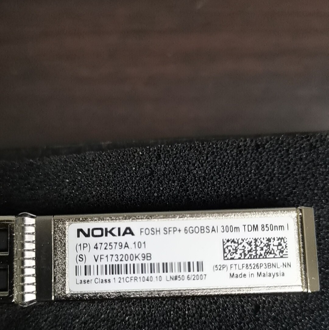 Original Nokia FOSH Optical SFP H 850nm 6G 300m MM 472579A Optical Module