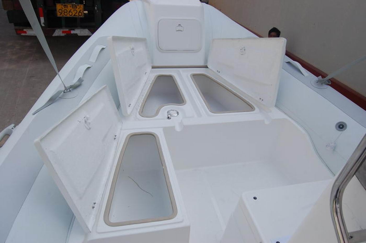 PVC Material Inflatable Rib Boat Safety / Soft Dry Ride With 660 Cm Hull Length
