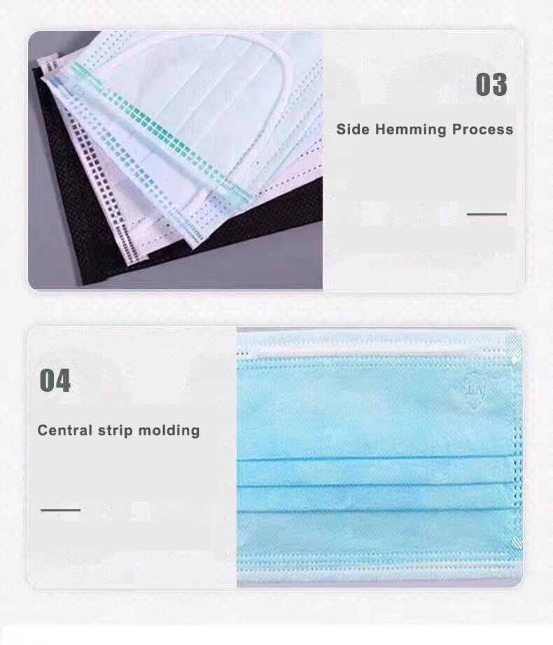 Professional White Disposable Medical Face Mask FDA ISO CE Certificated