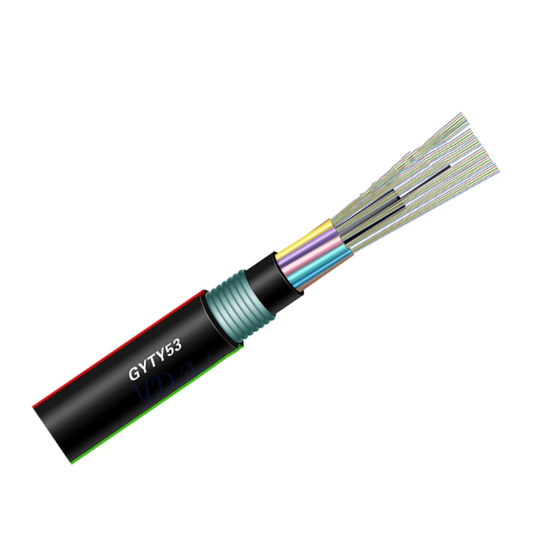 100 n Outdoor SM Fiber Optic GYTY53 Cable for FTTH Single-Mode Chromatic Technologies