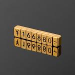RMB Yuan Sign Glod Price Displays Metal And Magnetic Combined For Jewelry