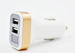 Wholesale DC 5V 2.1 A Automobile Phone Charger With LED Screen Display Full Metal from china suppliers