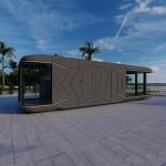 Reasonable Bedroom Luxury Commercial Mini Capsule House Galvanized Steel Frame