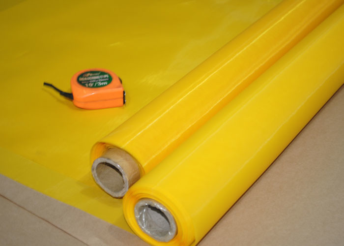 45 Inch Polyester Silk Screen Printing Mesh , 250 Mesh Screen Acid Resistance