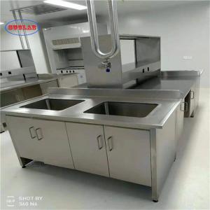 Wholesale Polished Stainless Steel Lab Bench with Bolt Connection - Silver Finish from china suppliers