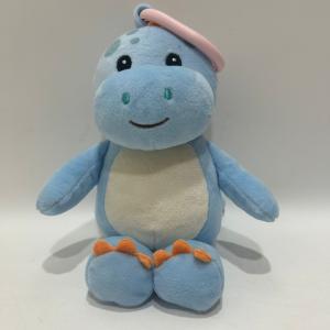 Wholesale Stroller Toy With Rattle Blue Stegosaurus for Kids Baby Plush Toys BSCI Factory from china suppliers