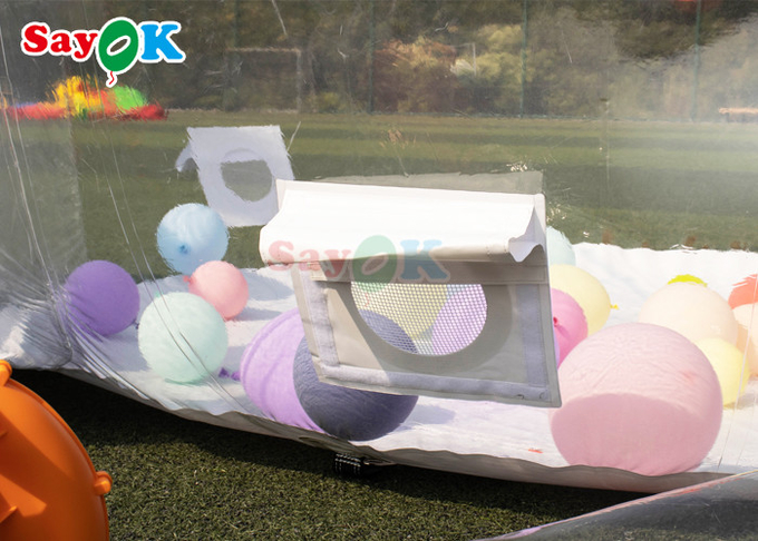 Clear Inflatable Bubble House Tent Single Tunnel Bubble House Dome Camping Hut With Blower