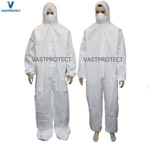 Wholesale Standard Type 5 6 White Nonwoven SMS Microporous Disposable Coveralls Suits for Painting from china suppliers