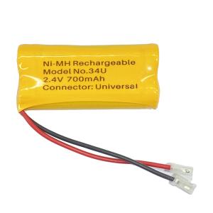 Wholesale Customized 2.4V NiMh Battery Pack 700mAh Ni Mh Battery For Solar Light from china suppliers