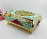 Shinny Gifts Small Ring Jewelry Box Glass Cover Ring Storage Box Stud Earring