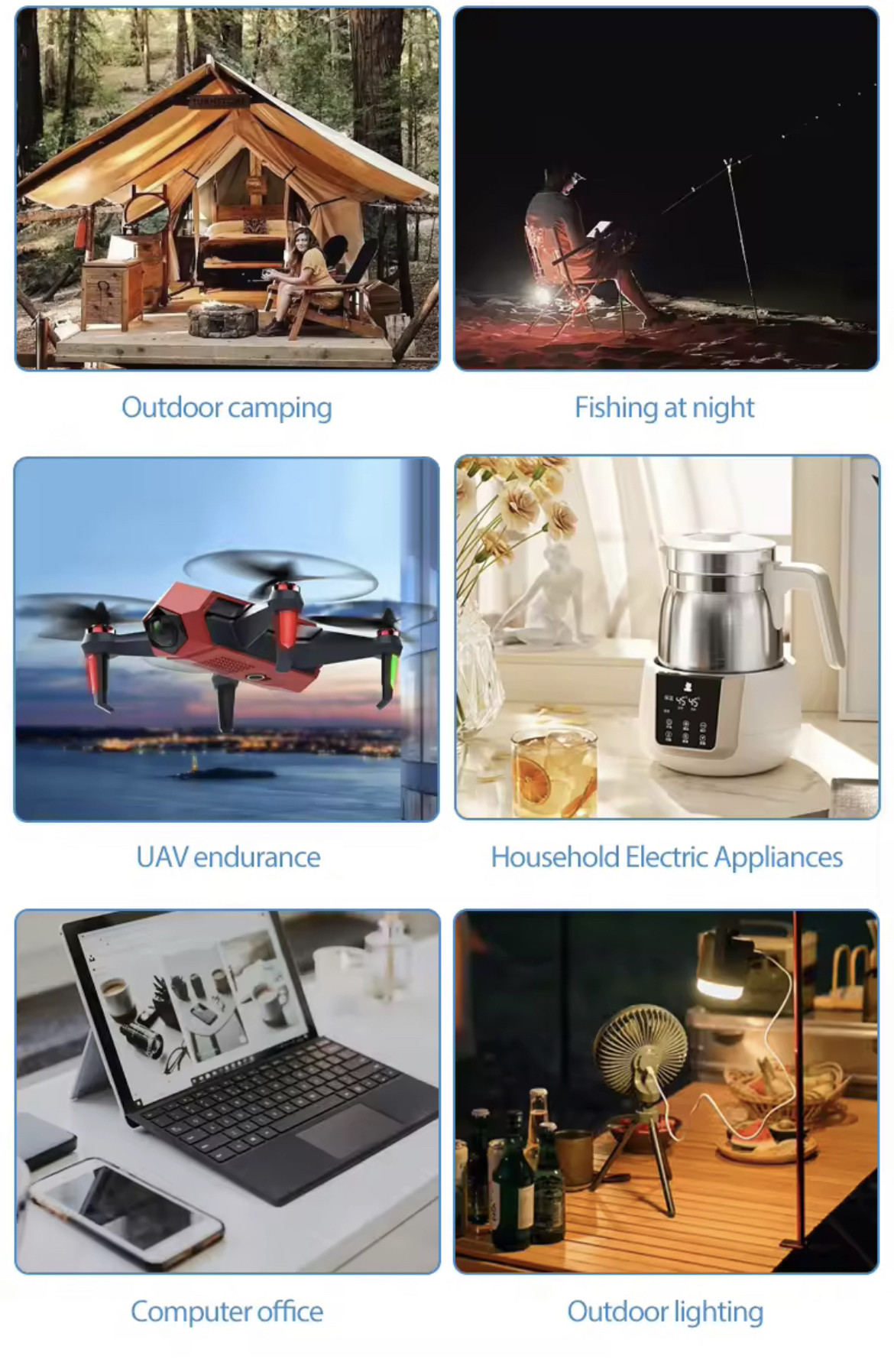 IP61 High Output Power DC 13V 1200W AC Switch QC3.0 Portable Power Generator With Two Way Inverter For Home Backup