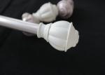 No Drilling Plastic 10cmx28mm Curtain Rod Finials