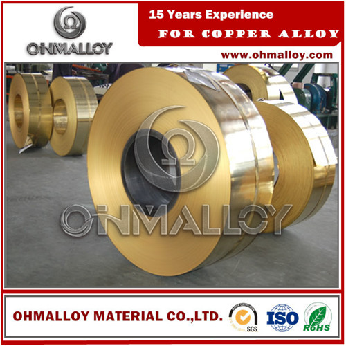 0.8 * 150mm Copper Based Alloys Brass Strip / Tape Cu70Zn30 C26000 For Cartridge Case