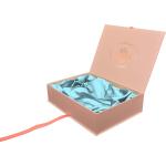 Pink Christmas 157G 2mm Cardboard Gift Boxes , Wine Accessory 5x5 Gift Box