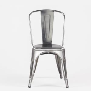 Wholesale Vintage Stackable Metal Restaurant Chairs Nickel Iron Metal Cafe Eco - friendly from china suppliers