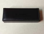Elegant PU leather empty gift pens with pen cases