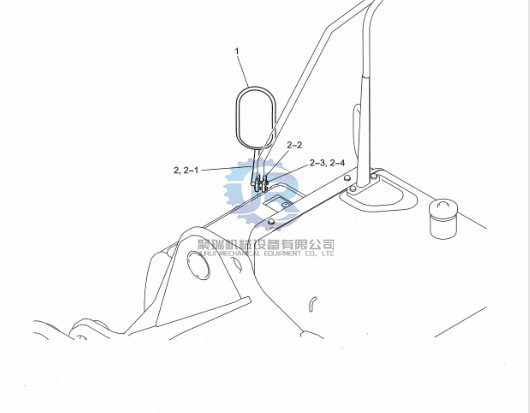 2456Z416 Mirror Excavator Wear Parts For SkSK330-8 SK350LC-8