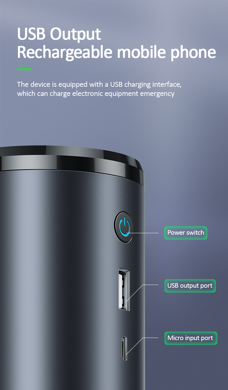 38dB Car Air Purifier Ionizer