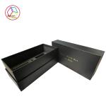 Black Neck Box With Gold Foil Logo EVA Insert For Cosmetic Package