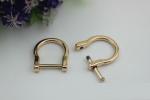 Bag metal d ring nickel free hanging plating,flexible zinc alloy d ring buckles