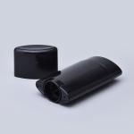Customized Round 50g Plastic Deodorant Tubes Black Color
