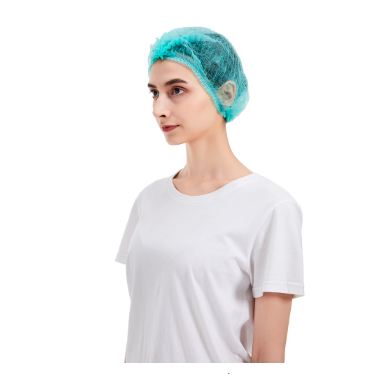 Food processing Non Woven Bouffant Cap OZONE Disinfecting